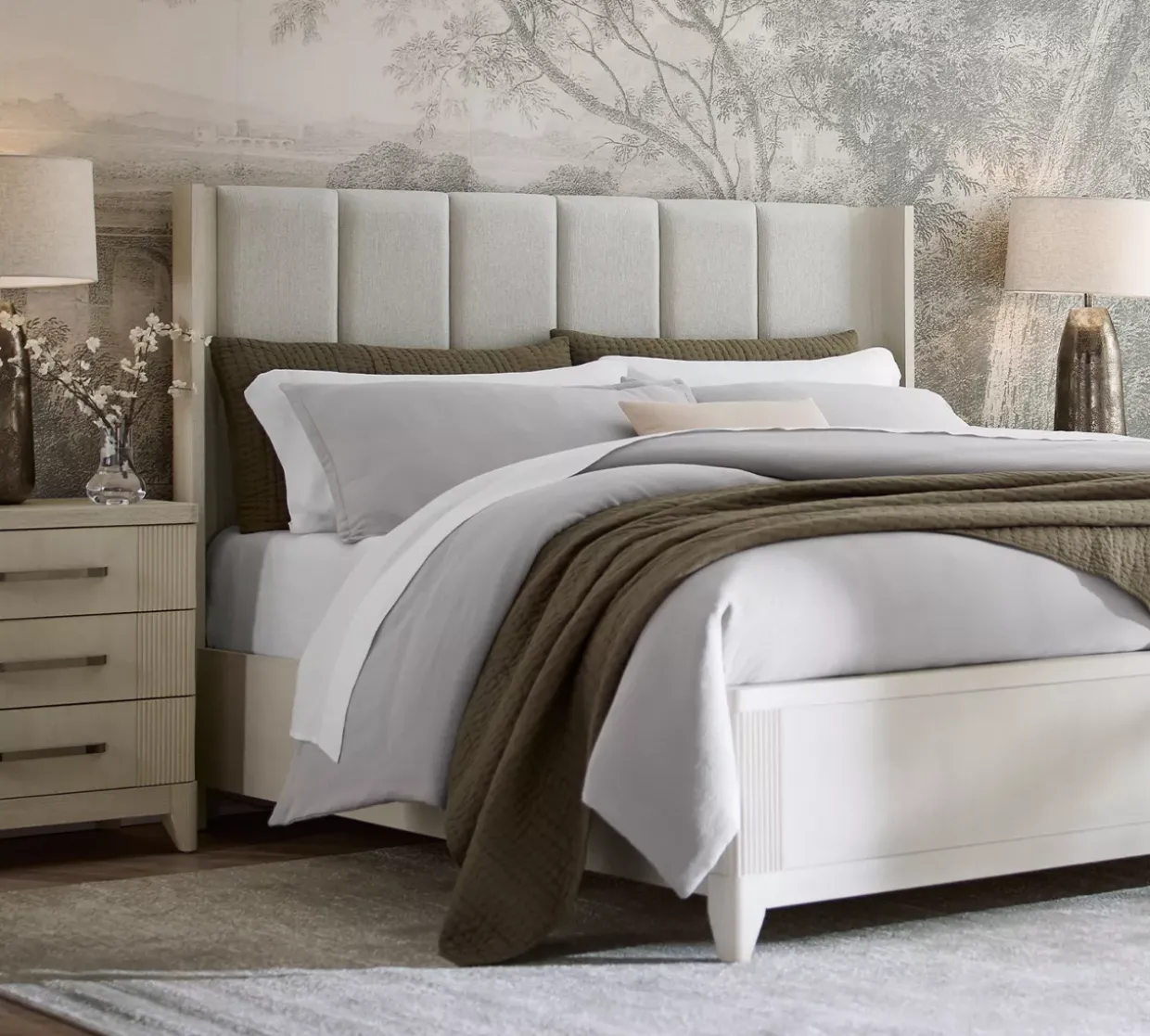 Cascade Upholstered Bed