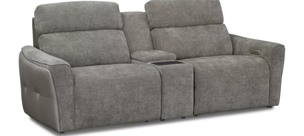 Century Power Loveseat with Audio Console