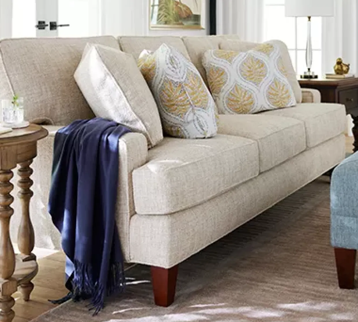 Elise 85 Inch 3 Seat Sofa