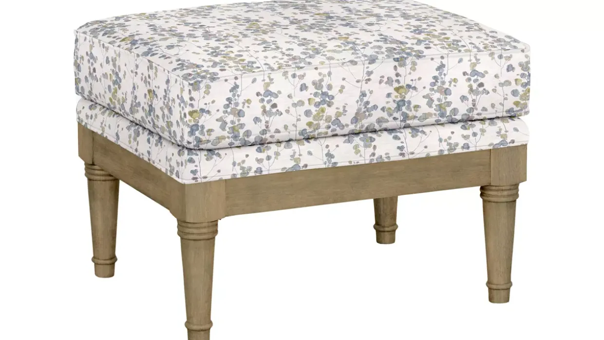 Elise Wooden Accent Ottoman