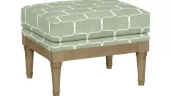 Elise Wooden Accent Ottoman