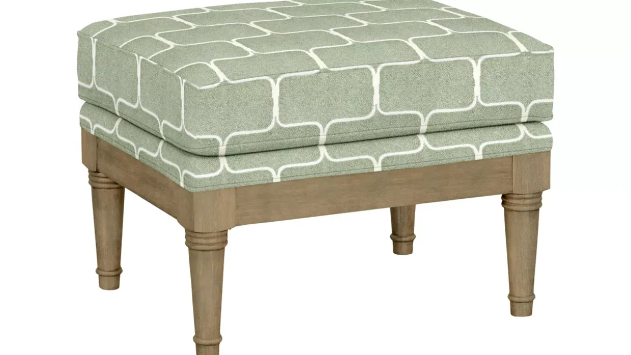 Elise Wooden Accent Ottoman