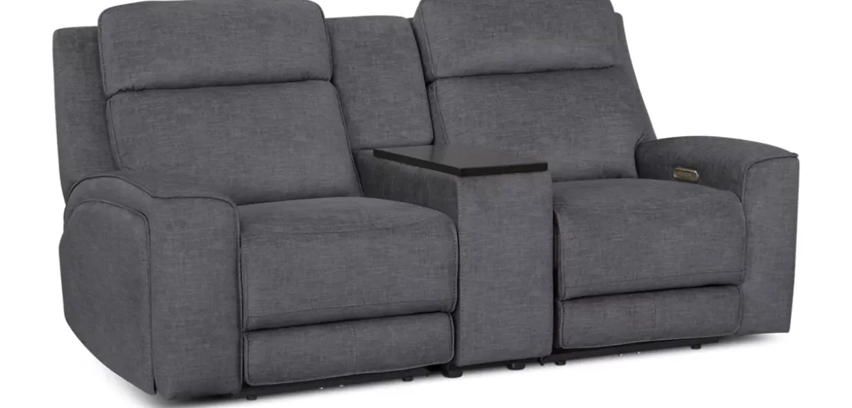 Micah Power Loveseat with Console