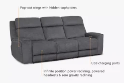 Micah Power Sofa with Drop Table
