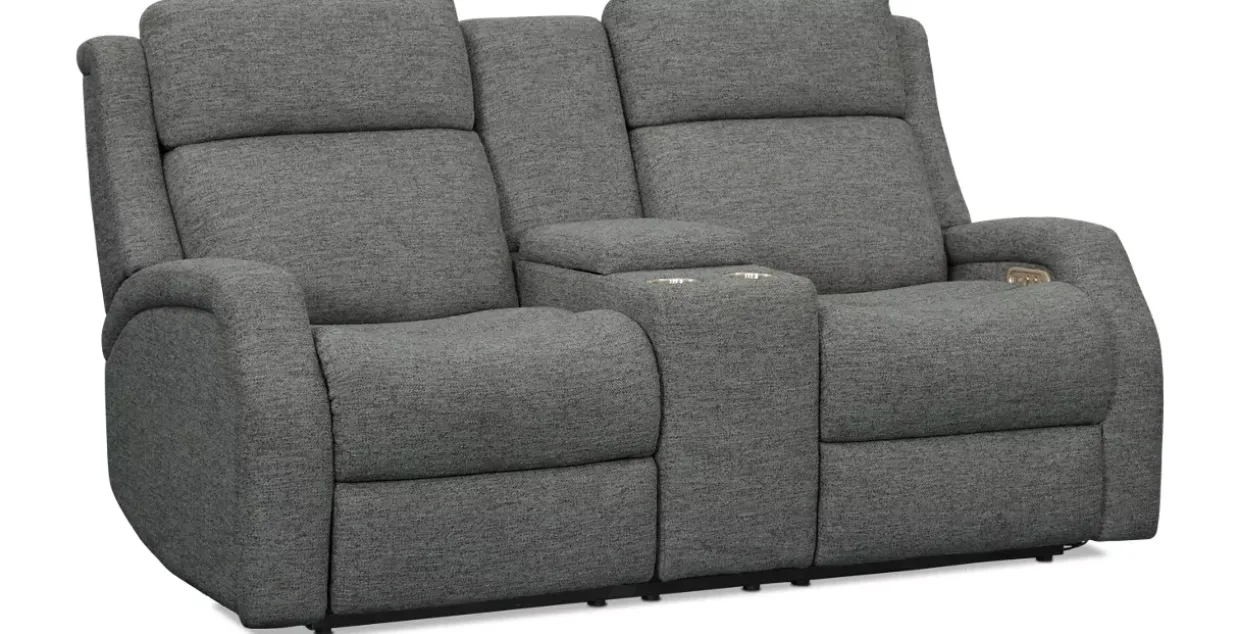 Pearl Power Loveseat with Console