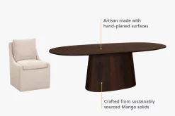 Rhodes Oval Dining Table