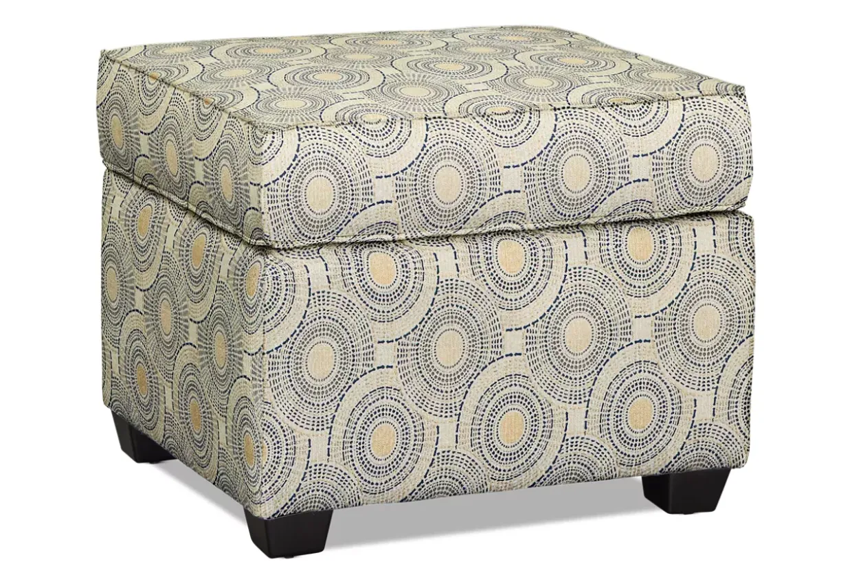 Sandy Accent Ottoman