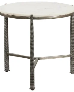 Vaughn Marble Top End Table