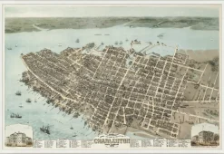 Vintage Charleston Framed Art